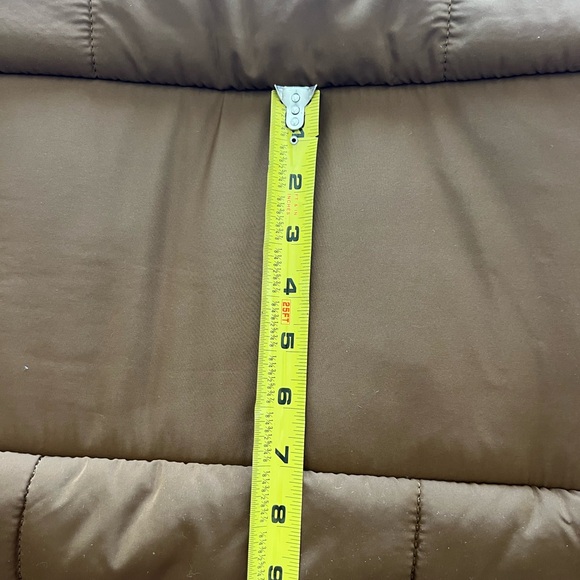 Mine Camel Tan Quilted Puffer Travel Weekender Bag & Makeup Bag Set - Picture 10 of 13